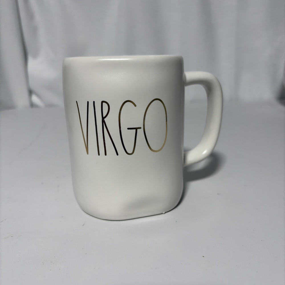 Rae Dunn Astrology Large Mug with Gold Lettering - Virgo
